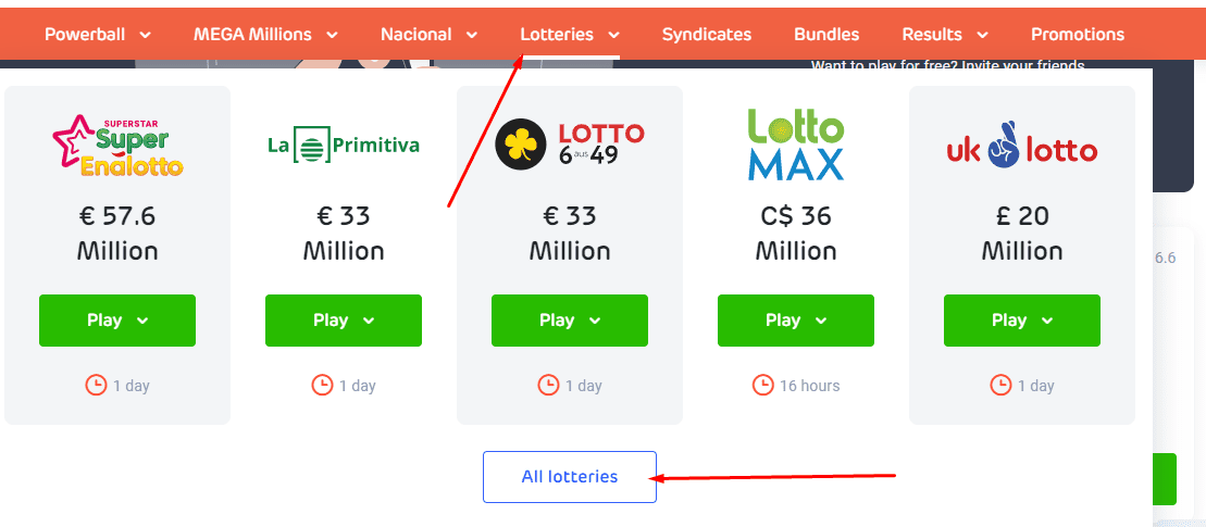 LottoAgent Lotteries To Play With