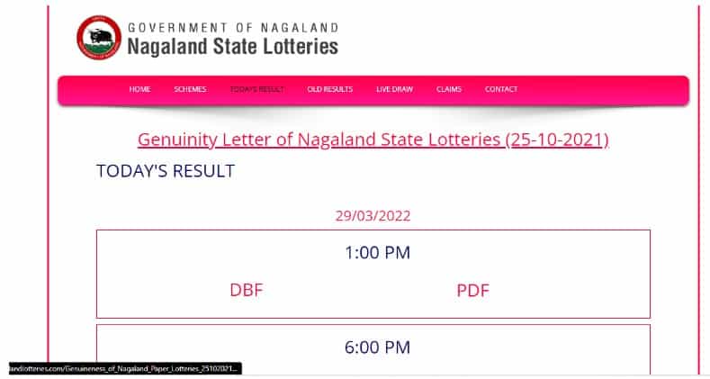 Nagaland lottery