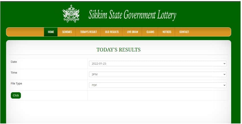 Sikkim state lottery