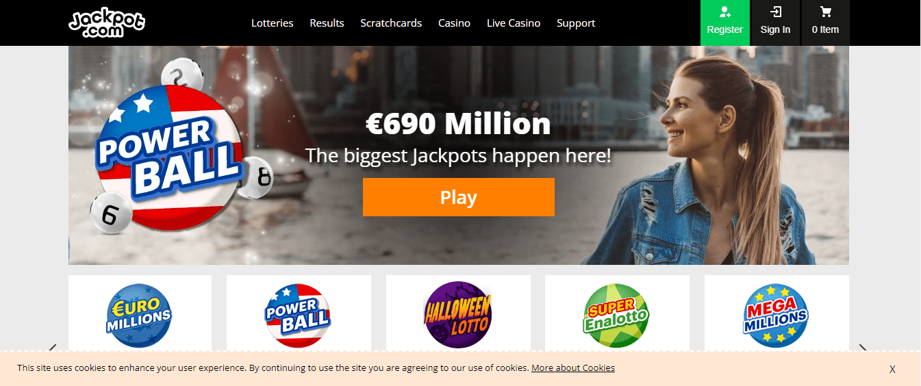 Jackpot.com is the online lottery site