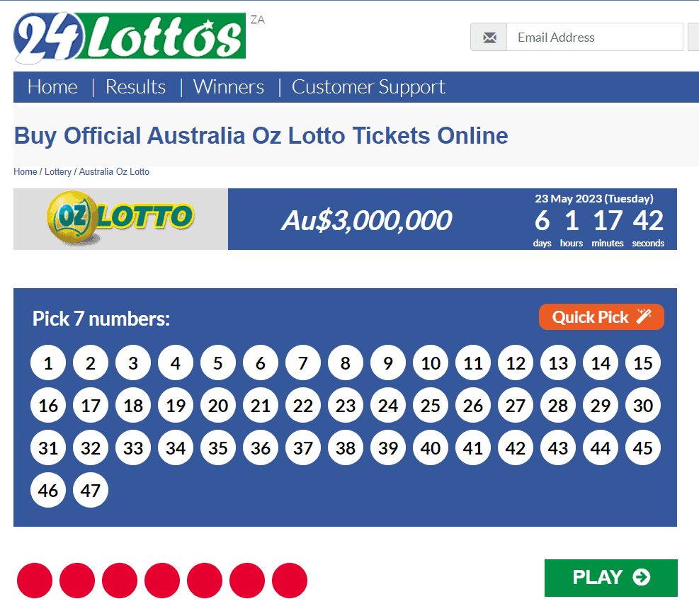 Oz lotto tickets online