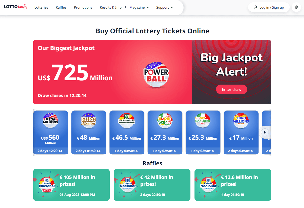 Buy LottoSmile tickets online
